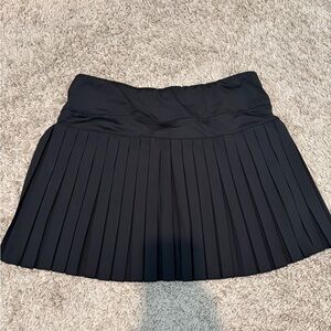 Love Tree Black Pleated Mini Skater Skirt